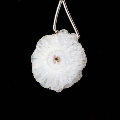 32x32mm Solar Quartz Plain Slice Bead 1 piece