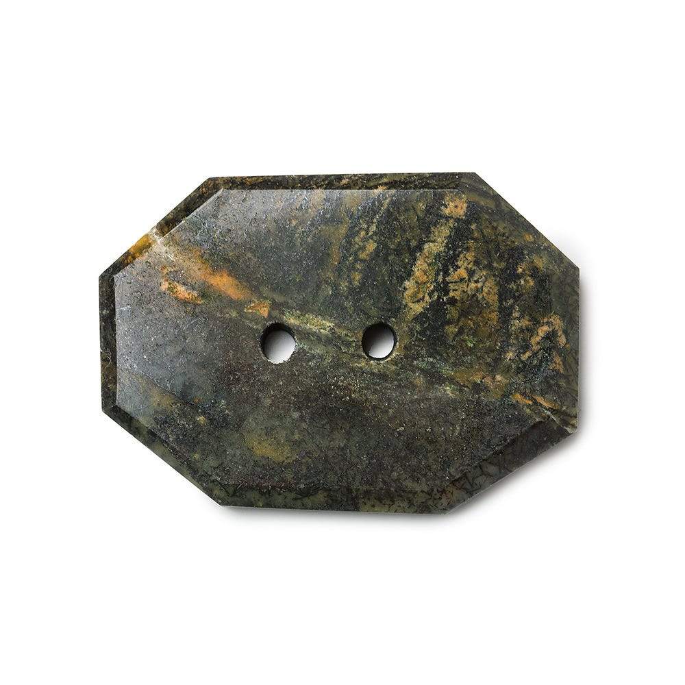 33x23.5mm Jasper Rectangle 2.5mm hole button 1 piece