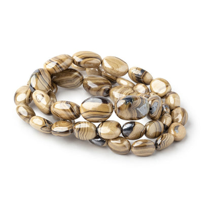 7x6-15x11mm Schalenblende plain nuggets 20 inch 47 beads AA rare