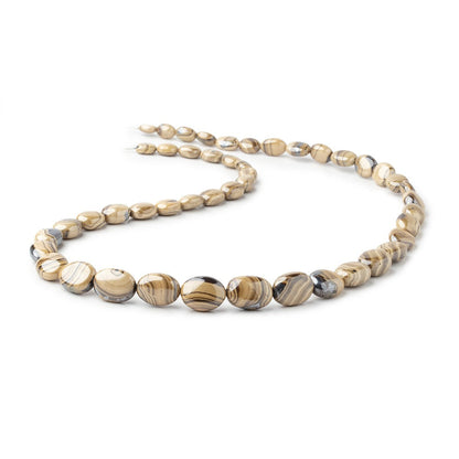 7x6-15x11mm Schalenblende plain nuggets 20 inch 47 beads AA rare