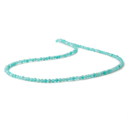 3mm Amazonite micro faceted round beads 16 inch 150 pieces