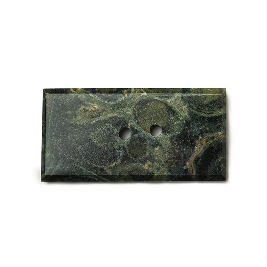 34x17mm Kambaba Jasper rectangle 2.5mm hole button 1 piece