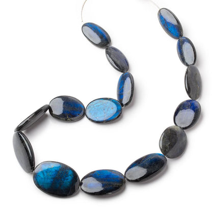 34x18-42x30mm Labradorite Plain Oval Beads 20 inch 15 pieces AA