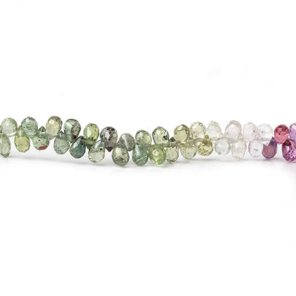 3.5-2.5-4x2.5mm Rainbow Sapphire Micro Tear Drops 16 inch 160 pieces