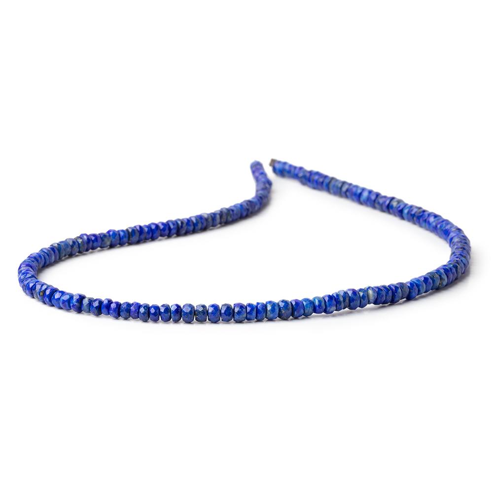 3.5-4.5mm Lapis Lazuli Faceted Rondelle Beads 14 inch 127 pieces