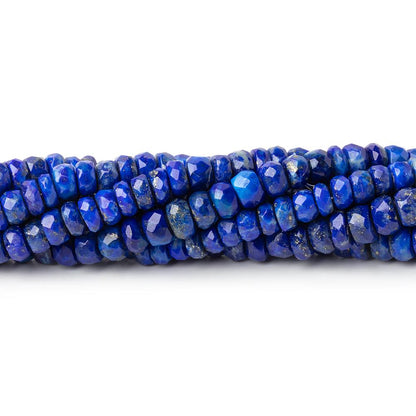 3.5-4.5mm Lapis Lazuli Faceted Rondelle Beads 14 inch 127 pieces