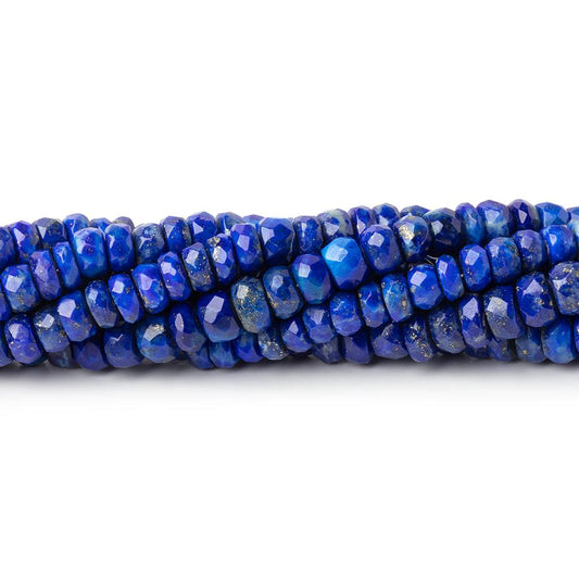3.5-4.5mm Lapis Lazuli Faceted Rondelle Beads 14 inch 127 pieces
