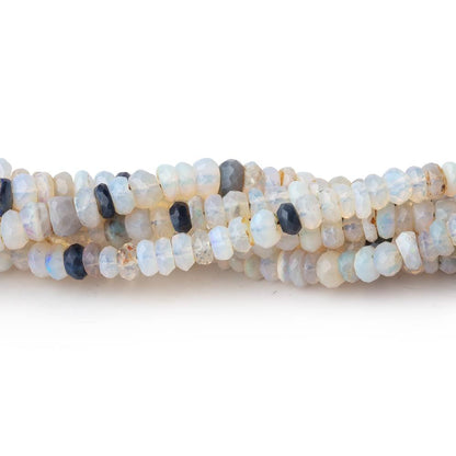 3.5-4m Australian Opal Faceted Rondelle Beads 16 inch 163 pieces