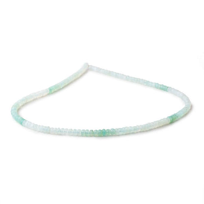 3.5-4mm Blue Peruvian Opal Faceted Rondelle Beads 16 inch 180 pieces