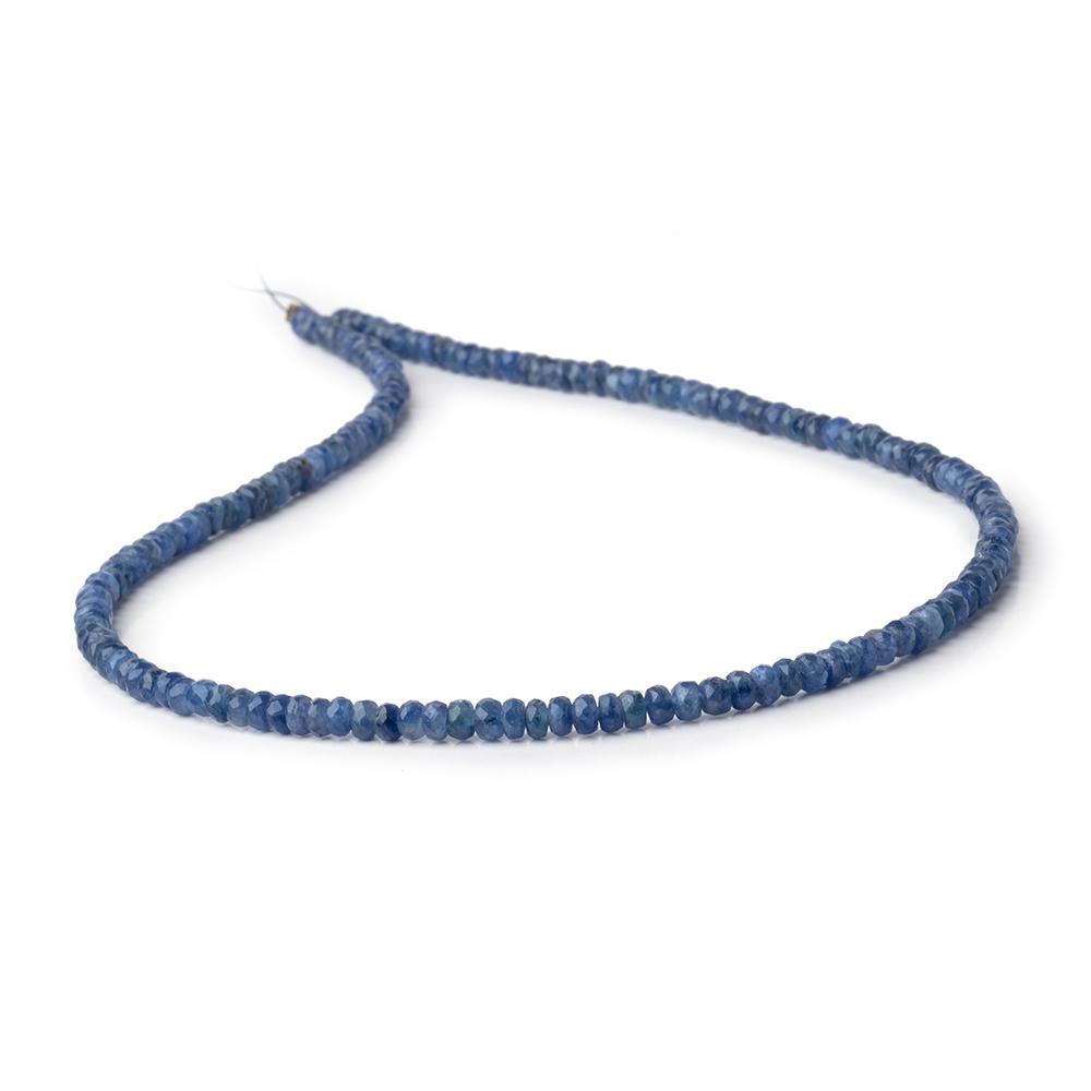 3.5-4mm Blue Sapphire Faceted Rondelle Beads 16 inch 157 pieces