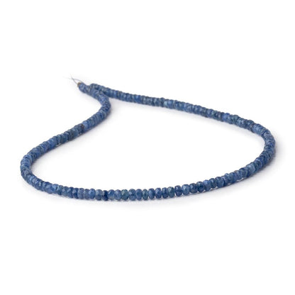 3.5-4mm Blue Sapphire Faceted Rondelle Beads 16 inch 157 pieces