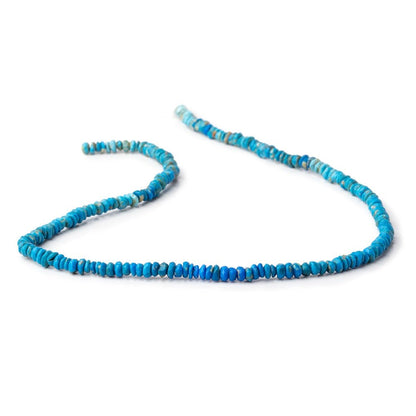 3.5-4mm Ceruleite Hand Faceted Rondelle Beads 12.5 inch 193 pieces
