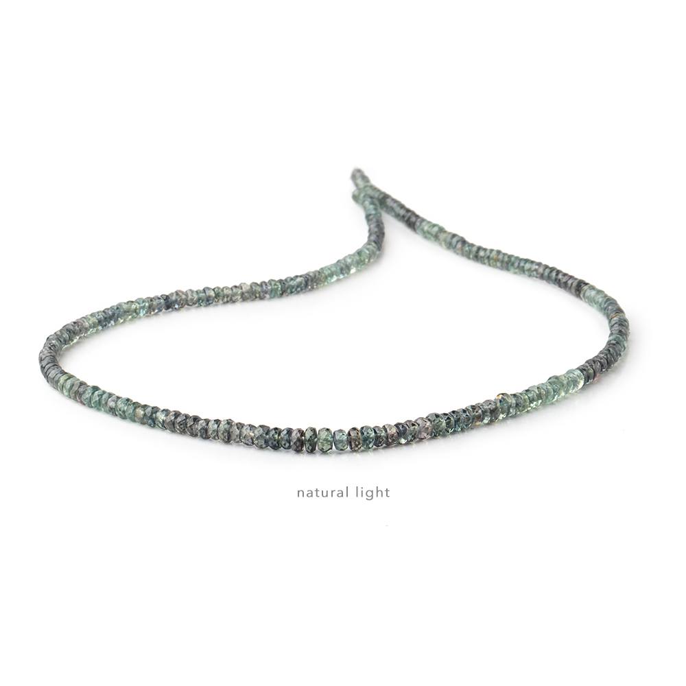 3.5-4mm Color Change Sapphire Faceted Rondelles 16.5 inch 213 Beads
