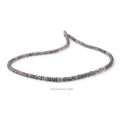 3.5-4mm Color Change Sapphire Faceted Rondelles 16.5 inch 213 Beads