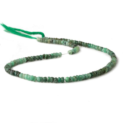 3.5-4mm Emerald faceted rondelle beads 13 inch 137 pieces