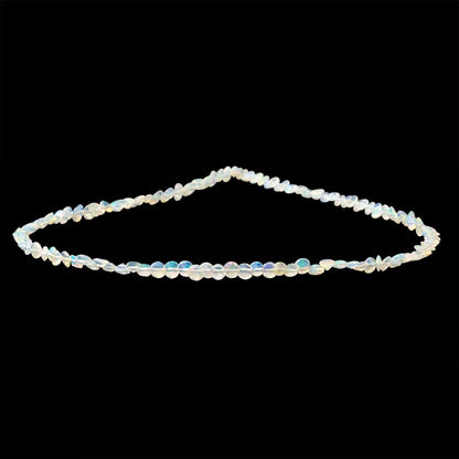 3.5-4mm Ethiopian Opal Pavilion Faceted Coin 16 inch 126 Beads AA