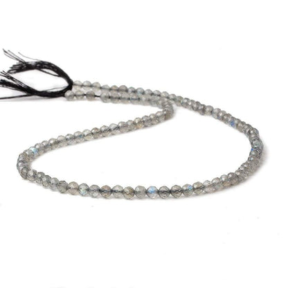 3.8mm Labradorite Beads Micro Faceted Round 13 inch 95 pieces