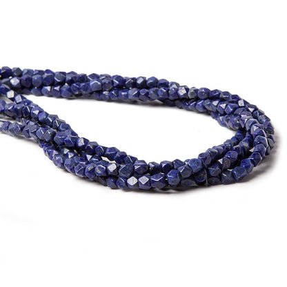 3.5-4mm Lapis Lazuli Faceted Nugget Beads 13.5 inch 85 pcs
