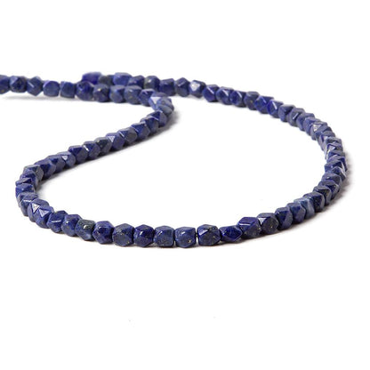 3.5-4mm Lapis Lazuli Faceted Nugget Beads 13.5 inch 85 pcs