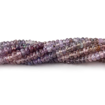 3.5-4mm Multi Color Spinel Faceted Rondelle Beads 16 inch 190 pieces