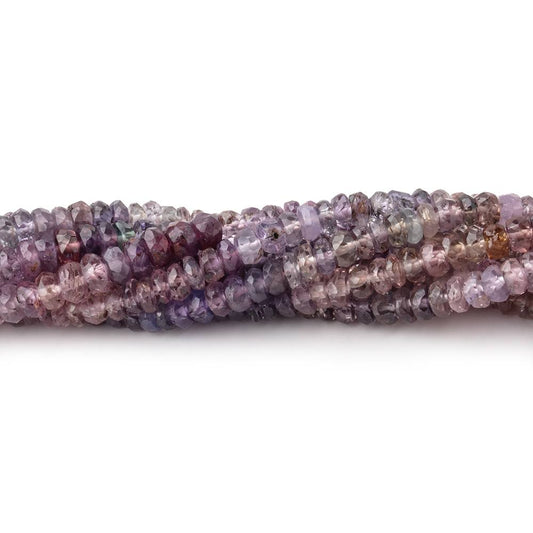 3.5-4mm Multi Color Spinel Faceted Rondelle Beads 16 inch 190 pieces