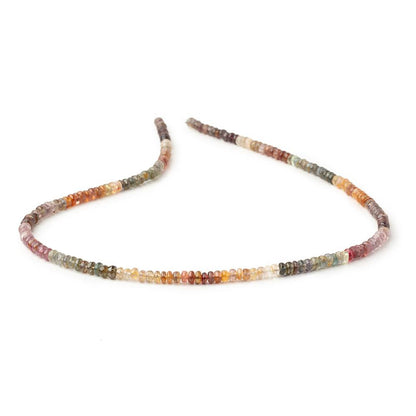 3.5-4mm Multi Color Spinel Plain Rondelle Beads 15.75 inch 190 pieces