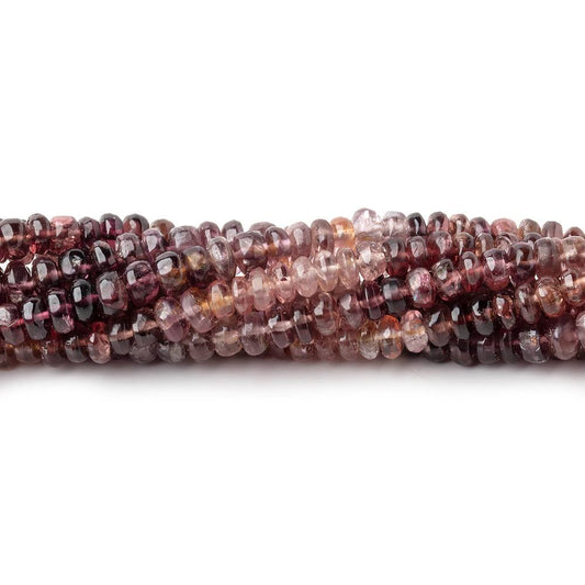 3.5-4mm Multi Color Spinel Plain Rondelle Beads 16 inch 180 pieces