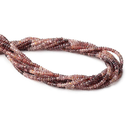 3.5-4mm Multi Color Spinel Plain Rondelle Beads 16 inch 180 pieces