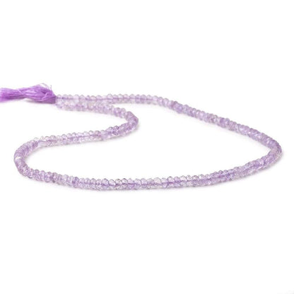 3.5-4mm Pink Amethyst Faceted Rondelle Beads 14 inch 134 pieces
