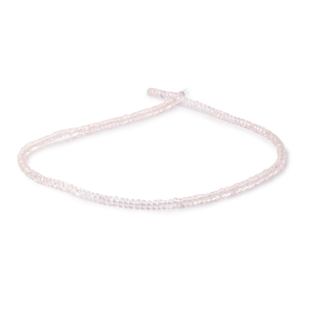 3.5-4mm Rose Quartz Plain Rondelle Beads 16 inch 163 pieces
