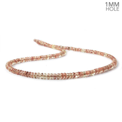 3.5-5.5mm Andesine plain rondelle beads 18 inch 185 pieces 1mm large hole A