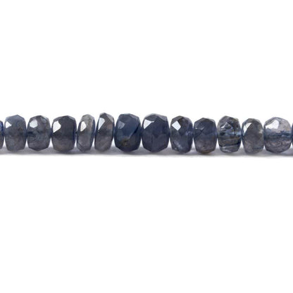 3.5-5.5mm Iolite faceted rondelle beads 13 inches 155 pieces