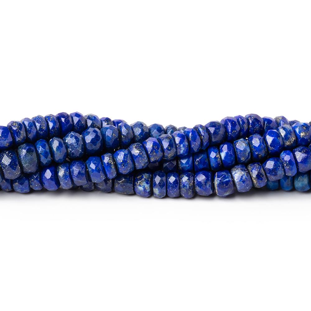 3.5-5.5mm Lapis Lazuli Faceted Rondelle Beads 14 inch 127 pieces