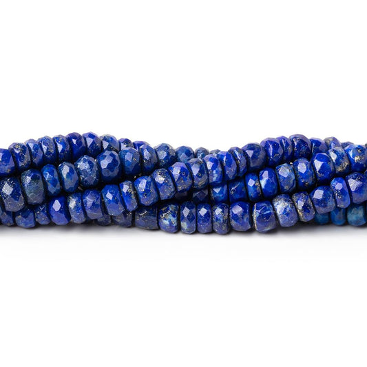 3.5-5.5mm Lapis Lazuli Faceted Rondelle Beads 14 inch 127 pieces