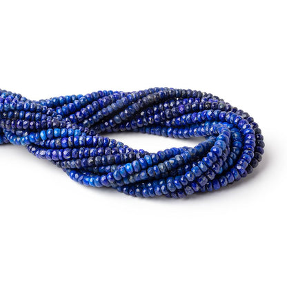 3.5-5.5mm Lapis Lazuli Faceted Rondelle Beads 14 inch 127 pieces