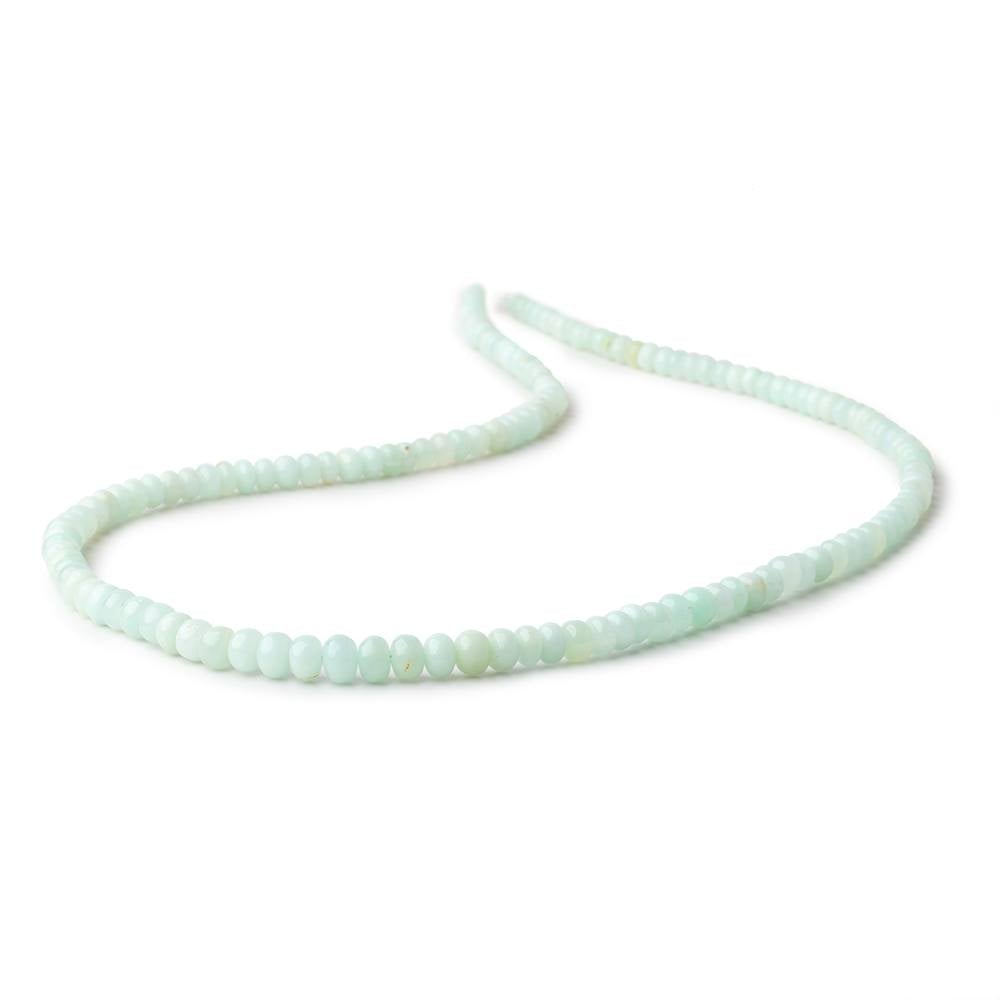 3.5-5.5mm Pale Chrysoprase Plain Rondelle Beads 18 inch 151 pieces