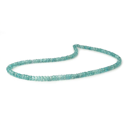 3.5-5.5mm Teal Kyanite Faceted Rondelle Beads 16 inch 162 pieces AA