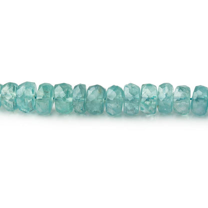 3.5-5.5mm Teal Kyanite Faceted Rondelle Beads 16 inch 162 pieces AA