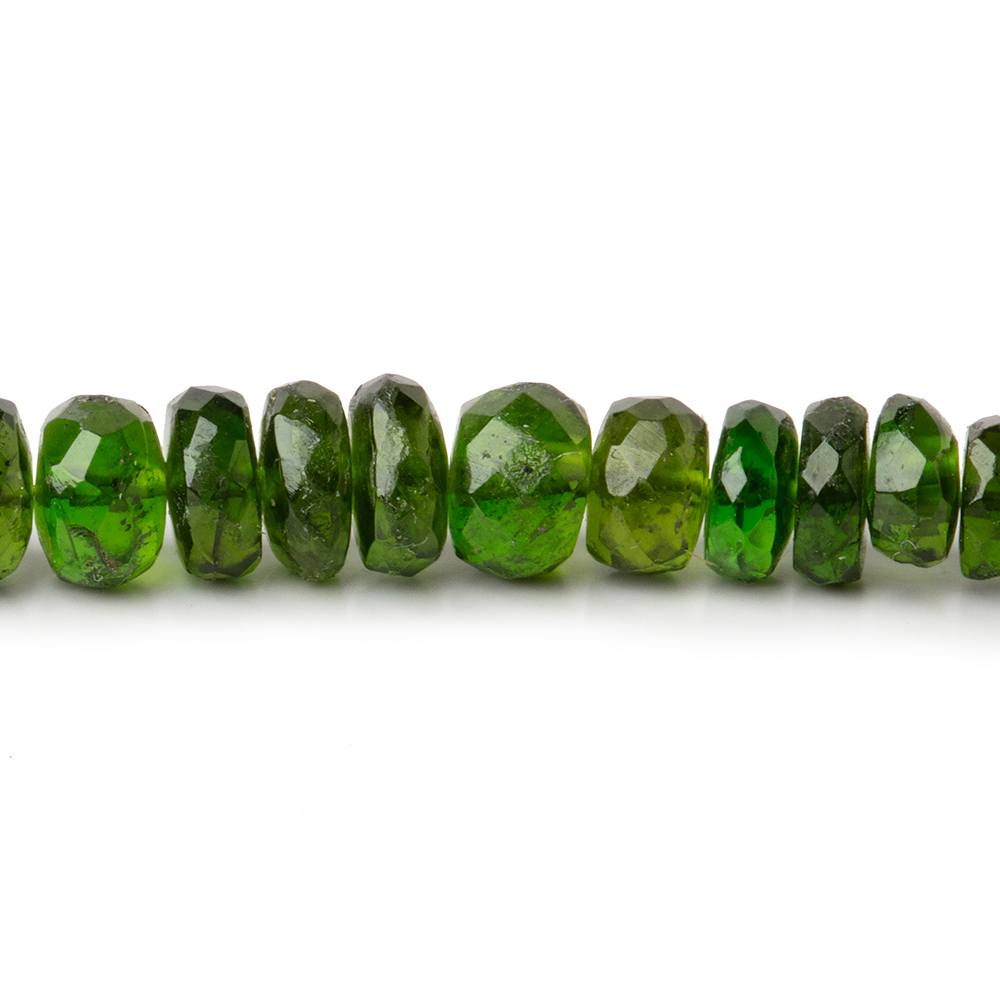 3.5-4mm Chrome Diopside faceted rondelle Beads 18 inch 210 pieces