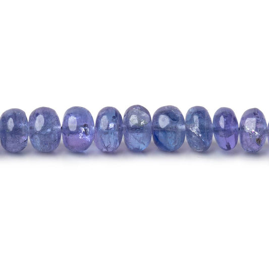 3.5-5mm Tanzanite Plain Rondelle Beads 15.75 inch 140 pieces AA