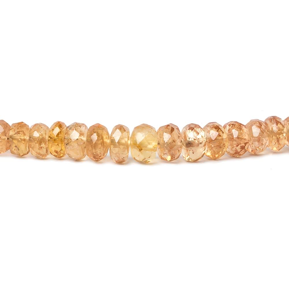 3.5-6.5mm Imperial Topaz Faceted Rondelle Beads 16.5 inch 162 pieces