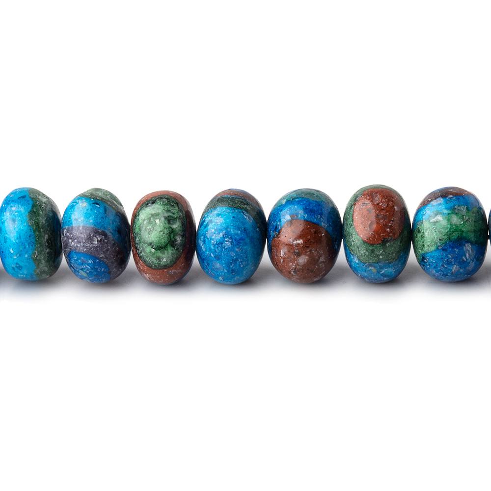 3.5-6.5mm Rainbow Calsilica Plain Rondelle Beads 17 inch 116 pieces