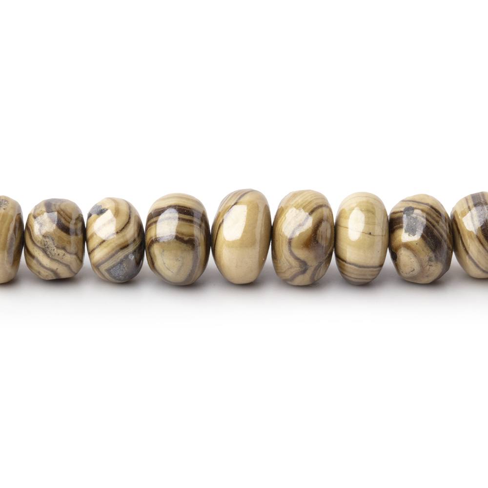 3.5-6.5mm Schalenblende Plain Rondelle Beads 18 inch 139 pieces