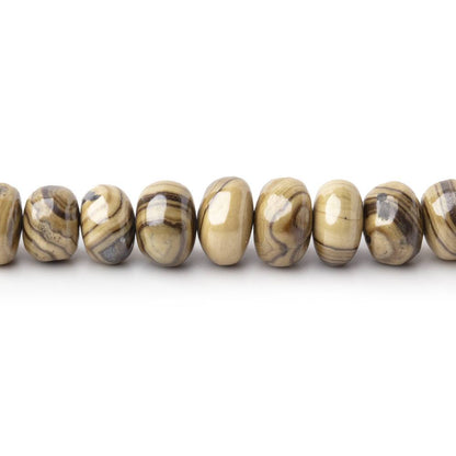 3.5-6.5mm Schalenblende Plain Rondelle Beads 18 inch 139 pieces