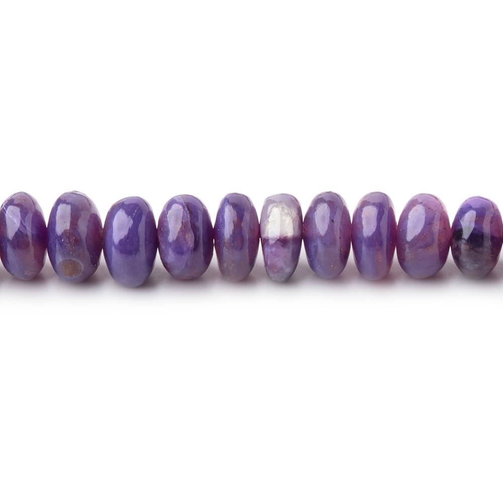 3.5-6mm Charoite Plain Rondelle Beads 17.75 inch 190 pieces AAA