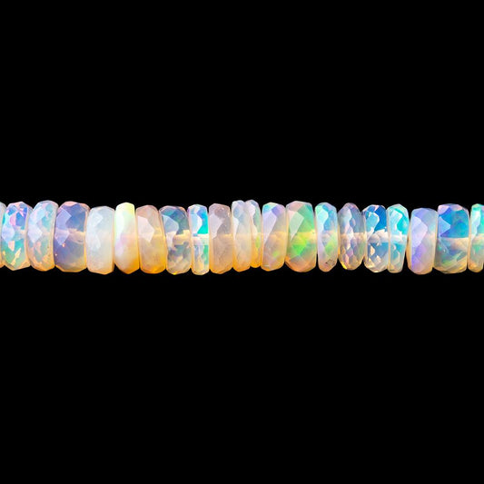 3.5-6mm Ethiopian Opal Faceted Heishi Beads 17 inch 245 pieces AAA