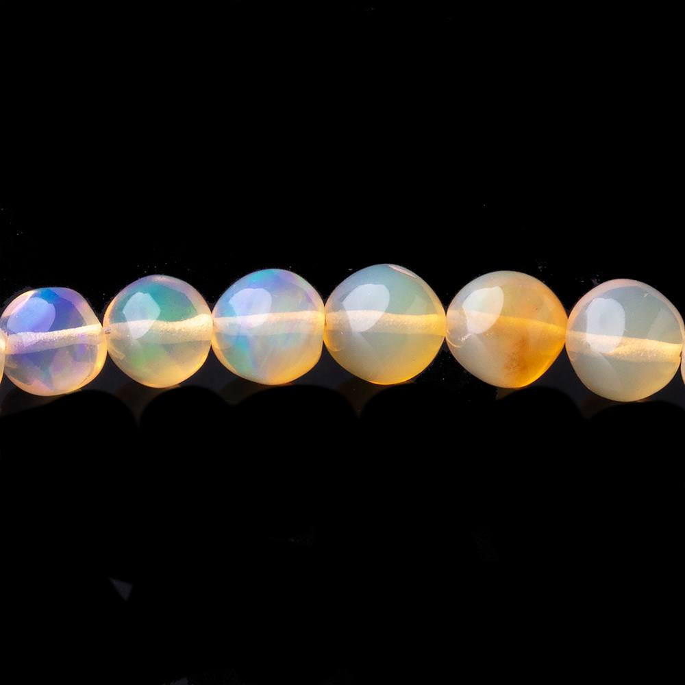 3.5-6mm Golden Ethiopian Opal Plain Round Beads 16 inch 92 pieces AA
