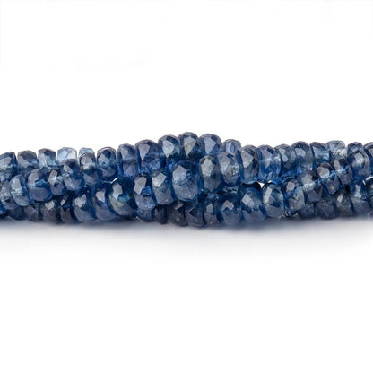 3.5-6mm Kyanite Faceted Rondelle Beads 18 inch 187 pieces AA