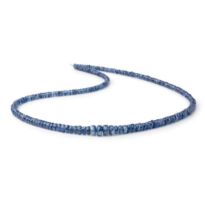3.5-6mm Kyanite Faceted Rondelle Beads 18 inch 187 pieces AA