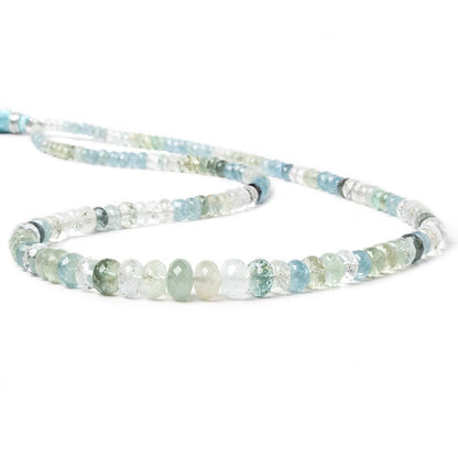 3.5-7.5mm Multi Beryl faceted rondelle beads 18 inch 151 pieces